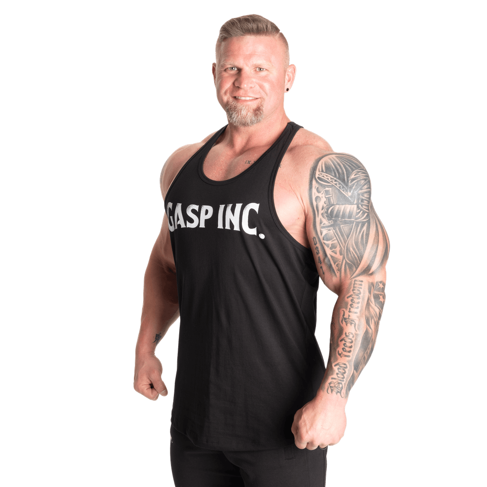 GASP Essential T-Back - Black/White