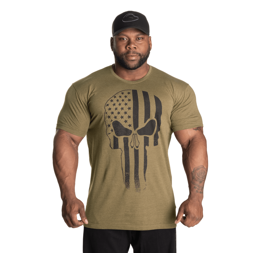 Skull Standard Tee - Army Green Melange