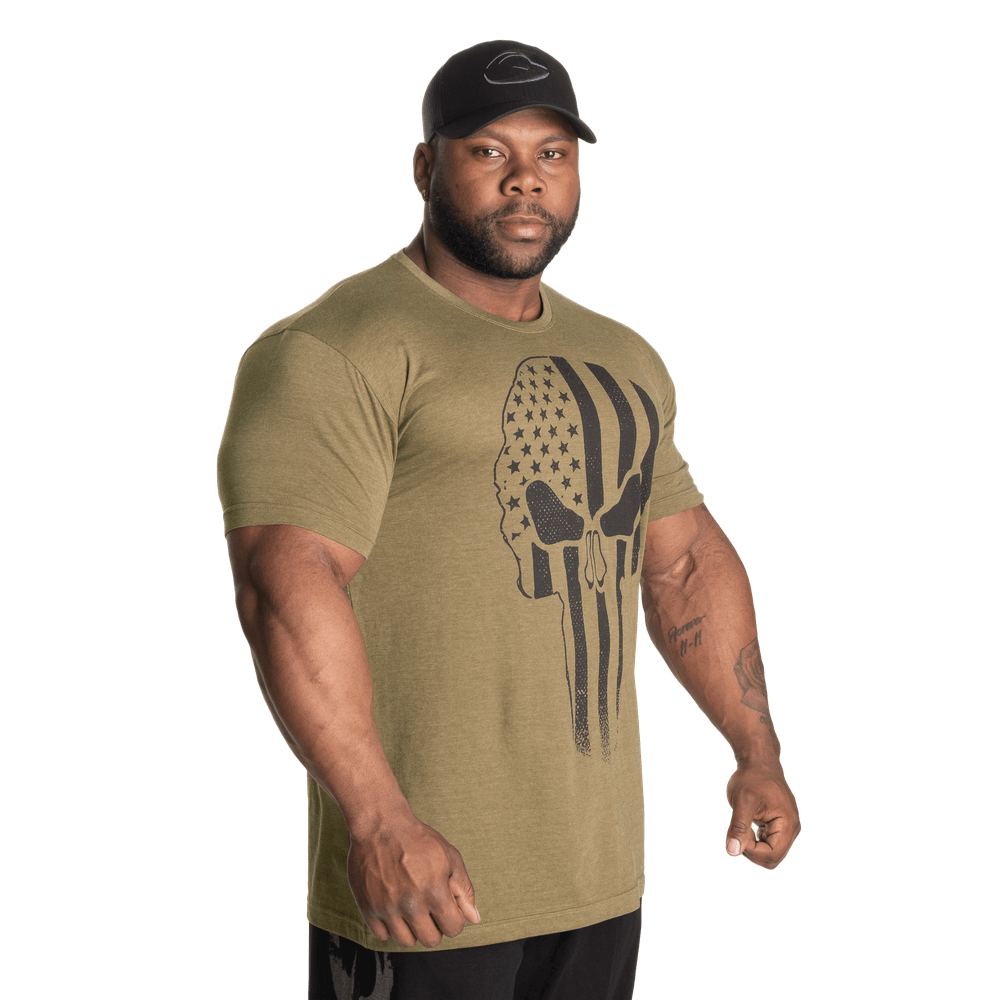 Skull Standard Tee - Army Green Melange