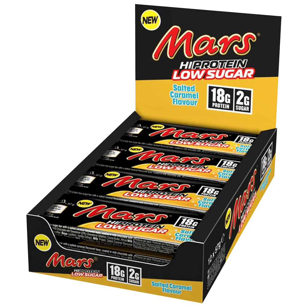 Mars Hi-Protein Salted Caramel Low Sugar Bar - 10x57g.