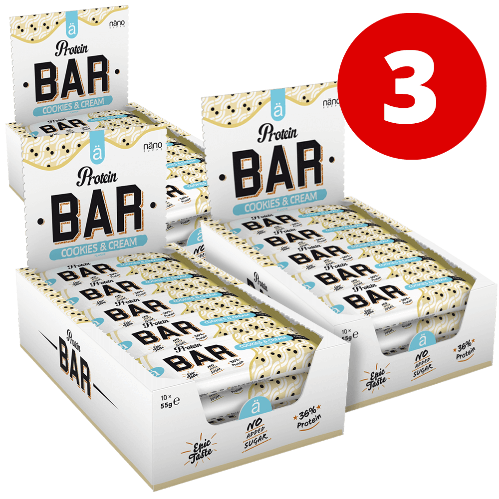 Protein Bar Cookies & Cream - 30x55g. (9/4-25)