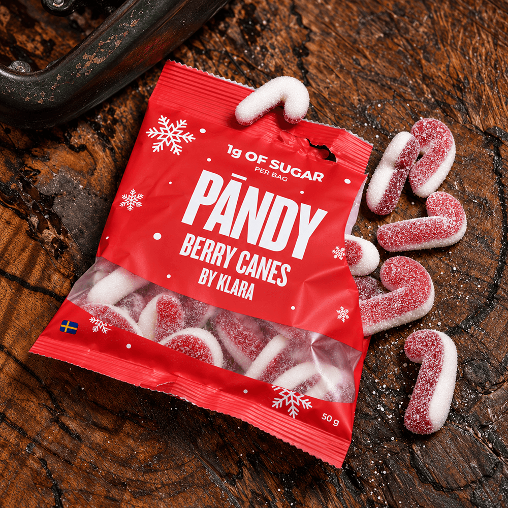 Pändy Candy Berry Canes - 6x50g.