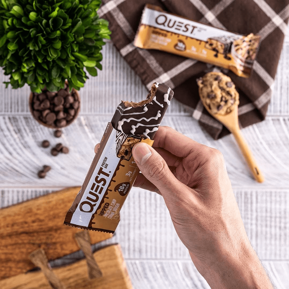 Quest Protein Bar Dipped Chocolate Chip Cookie Dough - 12x50g.