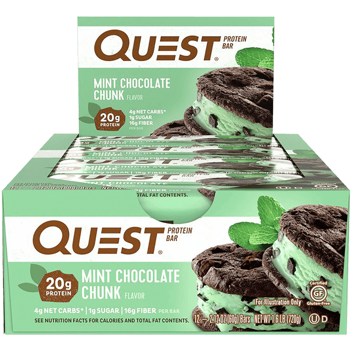 Quest Protein Bar Mint Chocolate Chunk - 60g.