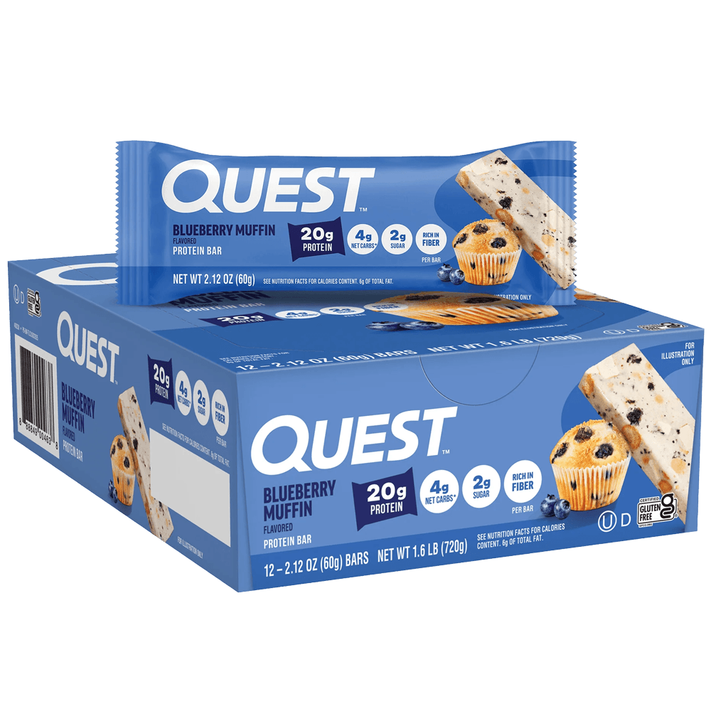 Quest Protein Bar Blueberry Muffin - 60g. (12/9-26)