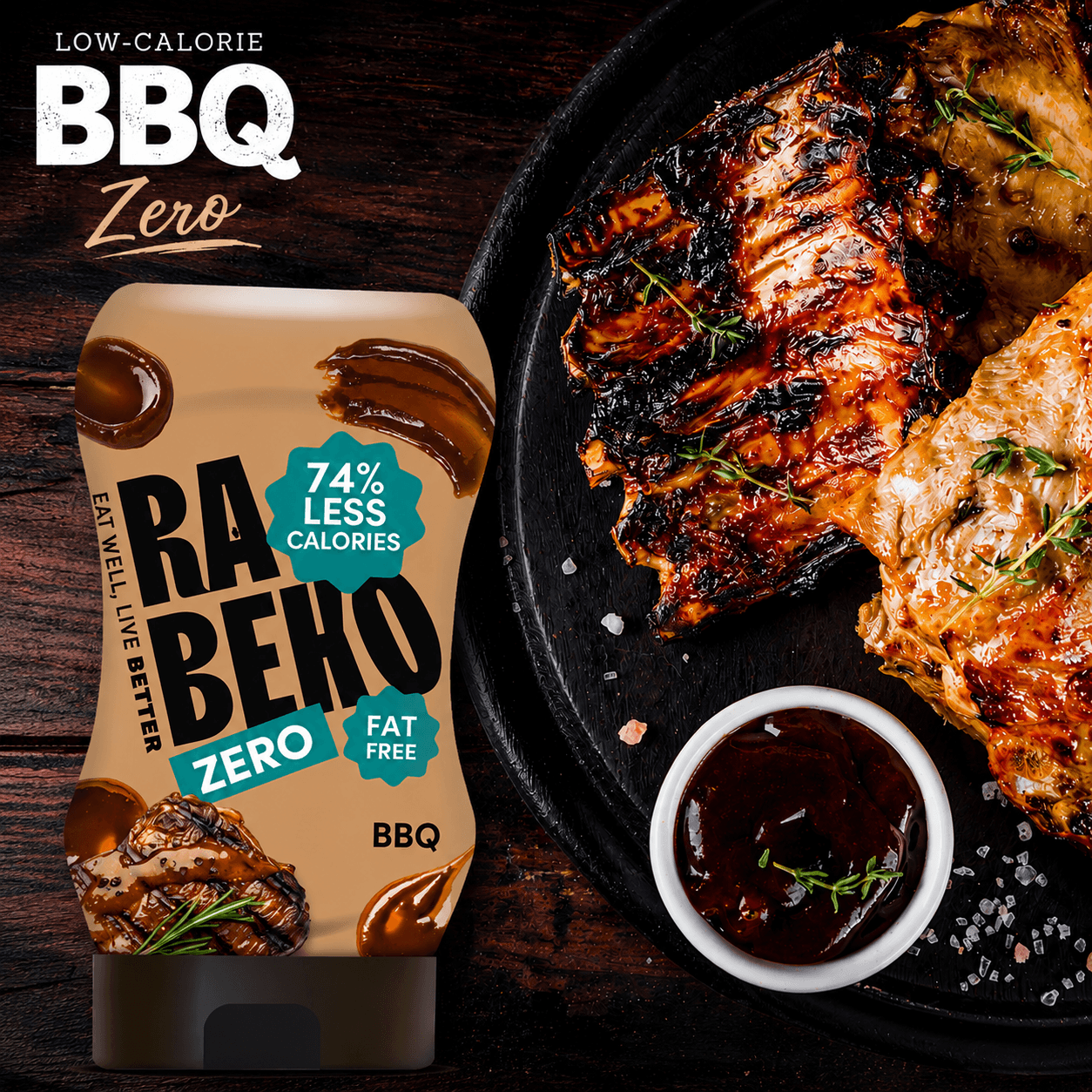 Rabeko Zero BBQ Sauce - 350ml.