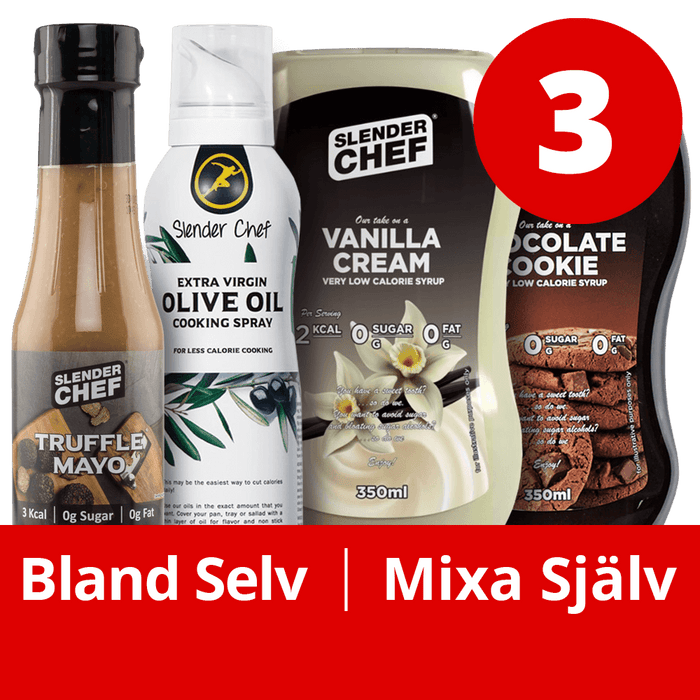 3 Mixed Slender Chef (Topping, Dressing, Sauce, Cooking Spray)
