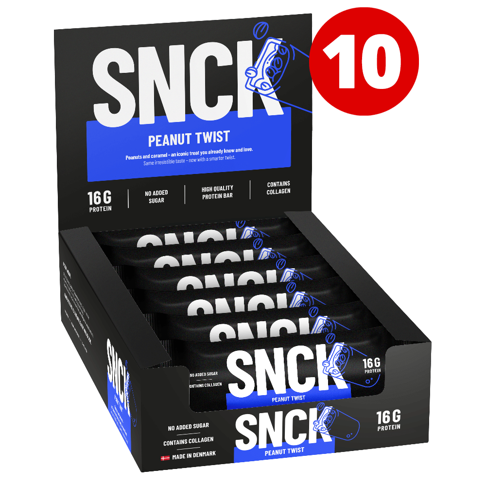 SNCK Protein Bar Peanut Twist - 55g.