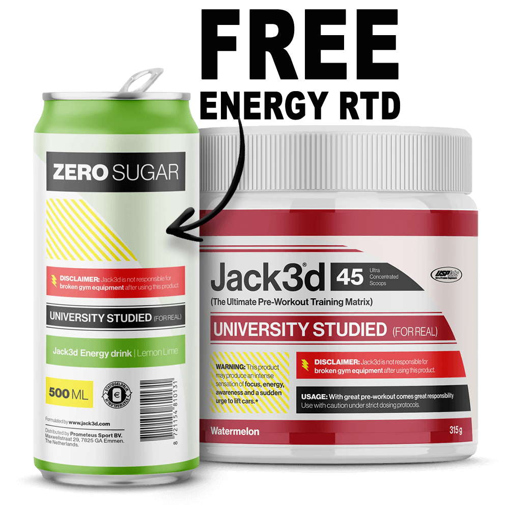 Jack3d Advanced Pre-Workout Watermelon - 45 serv. +FREE ENERGY DRINK
