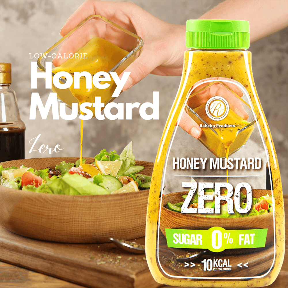 Rabeko Zero Honey Mustard Dressing - 350ml.