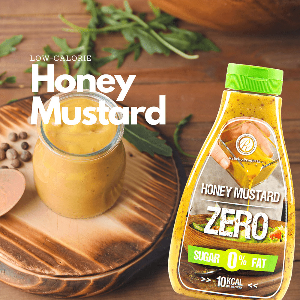 Rabeko Zero Honey Mustard Dressing - 350ml.