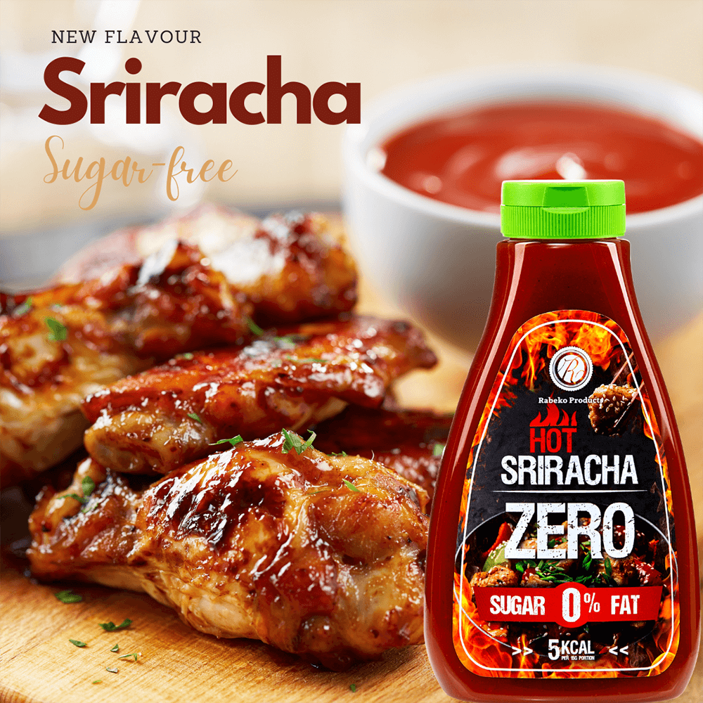 Rabeko Zero Hot Sriracha Sauce - 350ml.