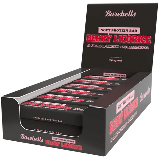Barebells Soft Bar Berry Licorice - 12x55g.