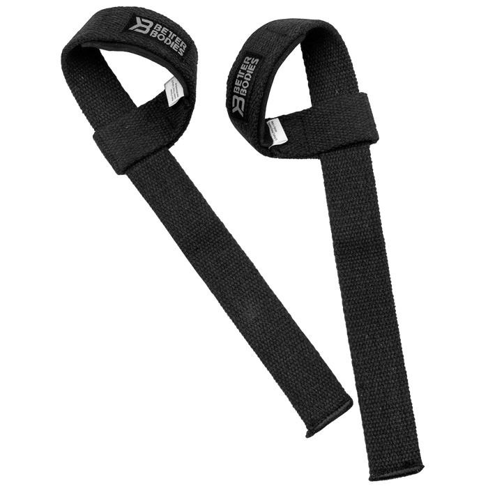 Better Bodies Lifting Straps i svart Nylon