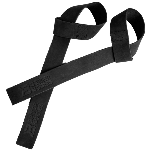 Leather Lifting Straps - Black