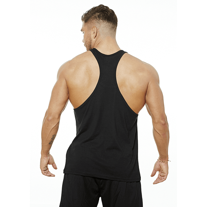 Muscle Barcode Tank - Black