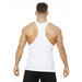 Muscle Barcode Tank - White