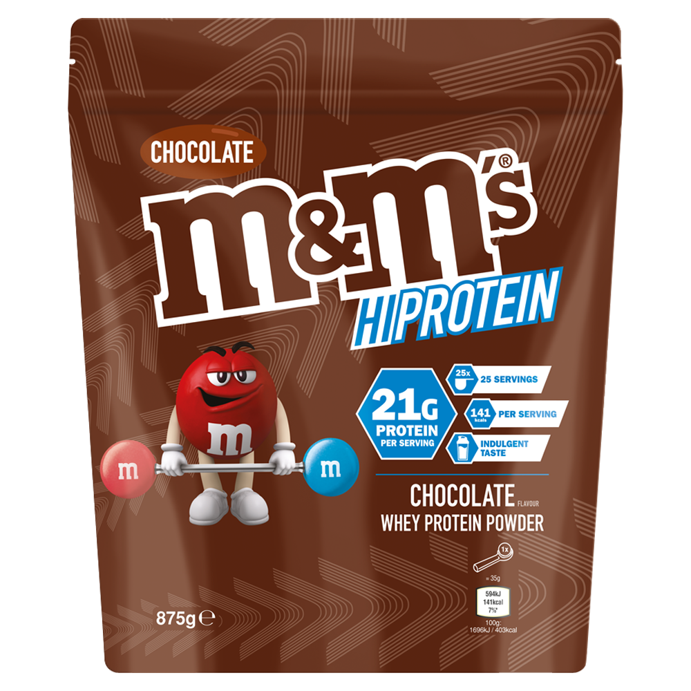 M&M's Hi-Protein Chocolate Powder - 875g.