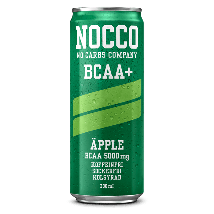 NOCCO BCAA+ Koffeinfri Äpple - 330ml. (inkl. SE pant)