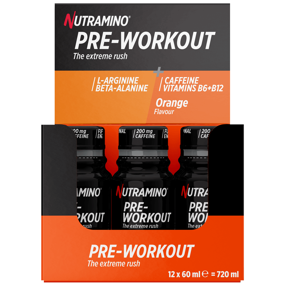 Pre-Workout Shot Orange - 12x60ml.