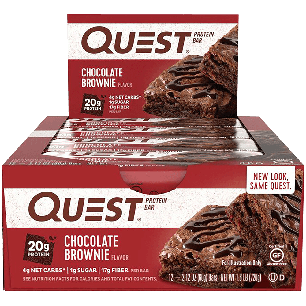 Quest Protein Bar Chocolate Brownie - 12x60g.