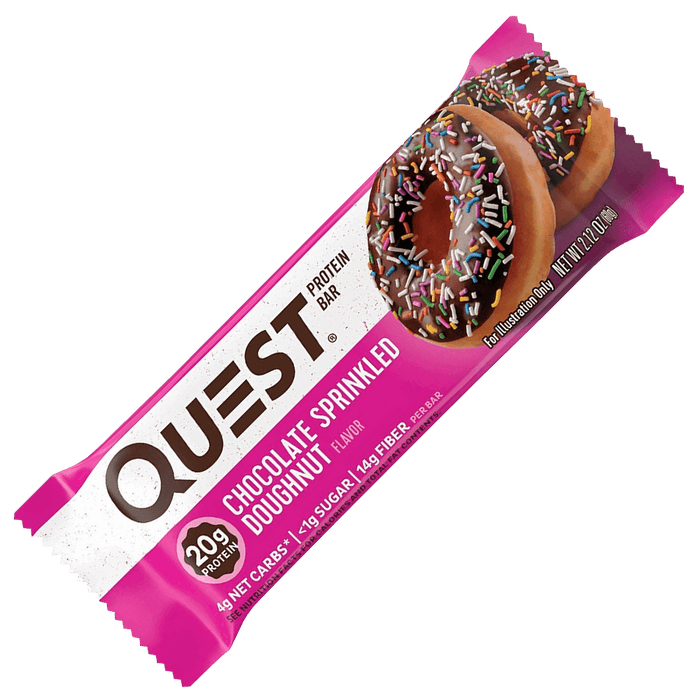 Quest Protein Bar Chocolate Sprinkled Doughnut - 12x60g.
