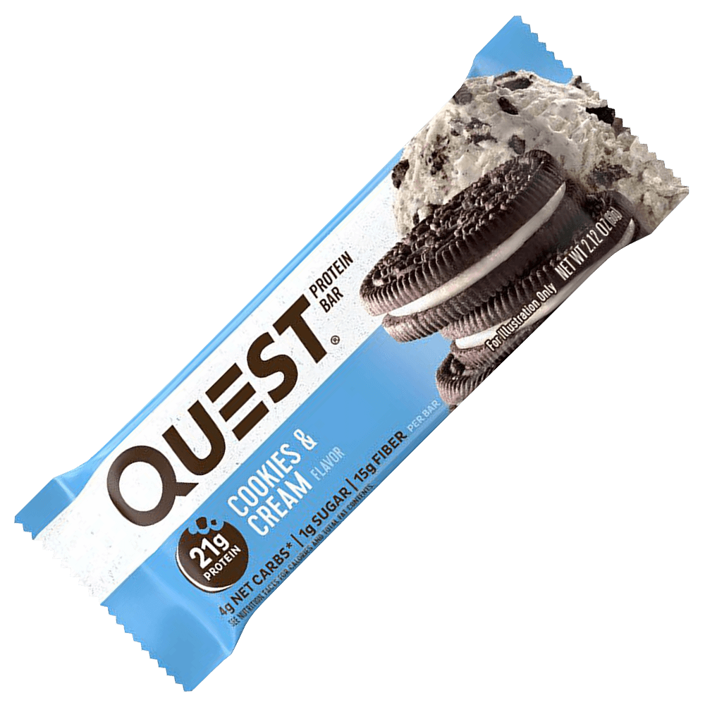 Quest Protein Bar Cookies & Cream - 12x60g.