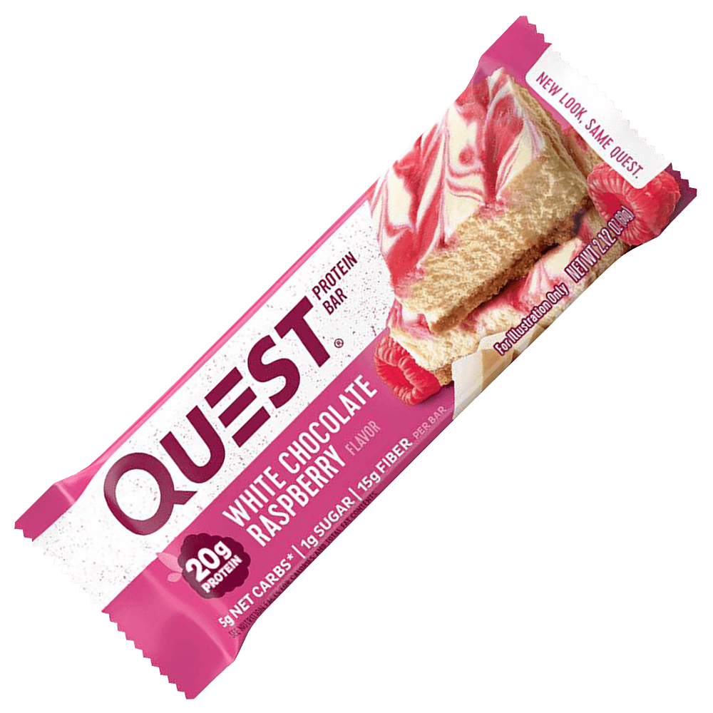 Quest Protein Bar White Chocolate Raspberry - 60g.