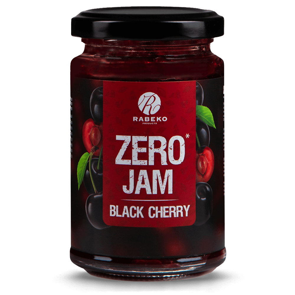 Rabeko Zero Jam Black Cherry - 225g.