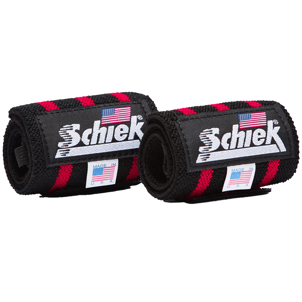 12" Heavy Duty Wrist Wraps – Black/Red