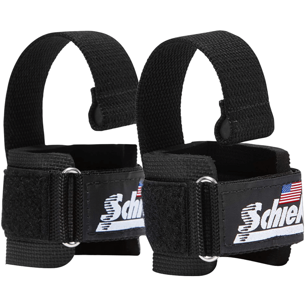 Power Lifting Straps with Dowel - Black