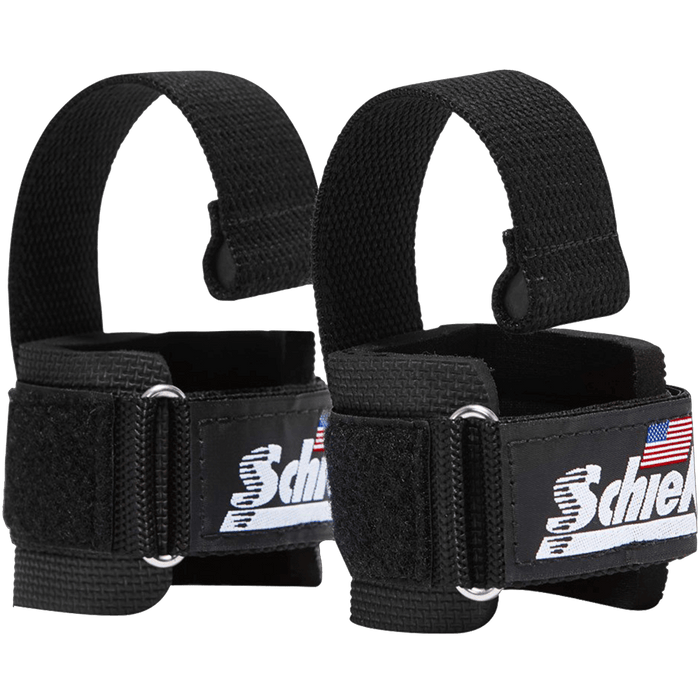 Power Lifting Straps with Dowel - Black