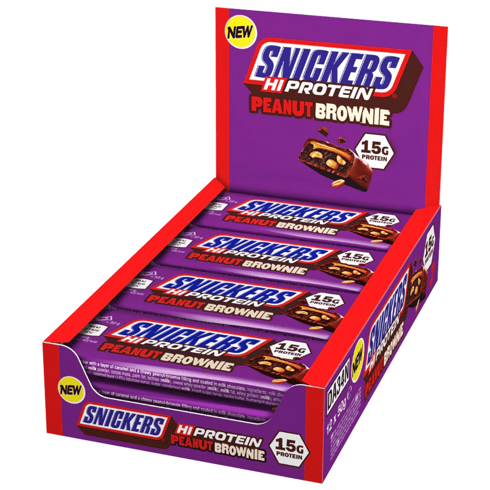 Snickers Hi-Protein Peanut Brownie - 10x50g.